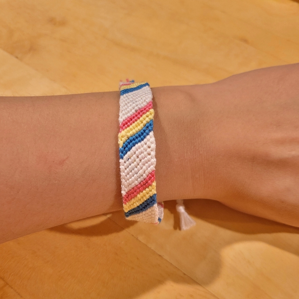 Pride pansexual friendship bracelet